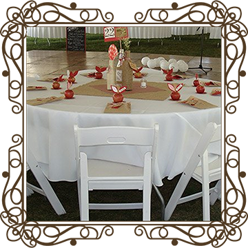Table and Chair Rentals Asheville NC